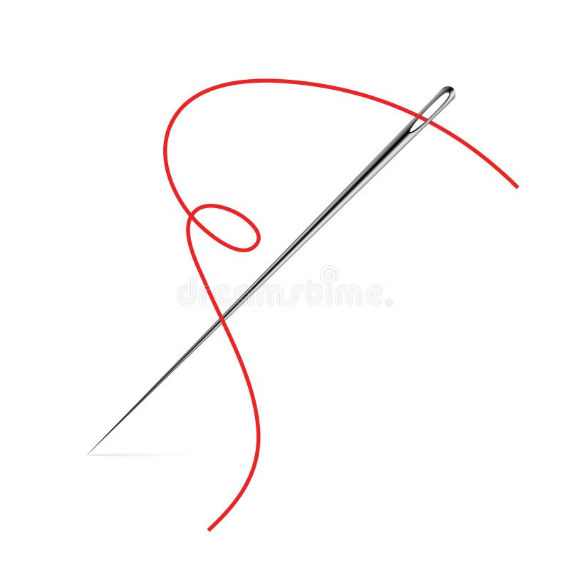 Sewing Needle Vector Icon. Thread Vector Sew Tailor Logo Stock Vector ...