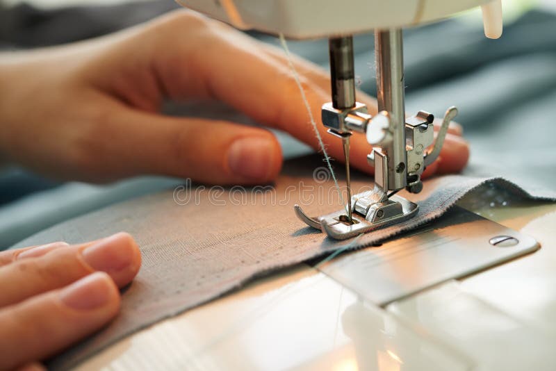 Sewing process stock image. Image of professional, tailor 95178733