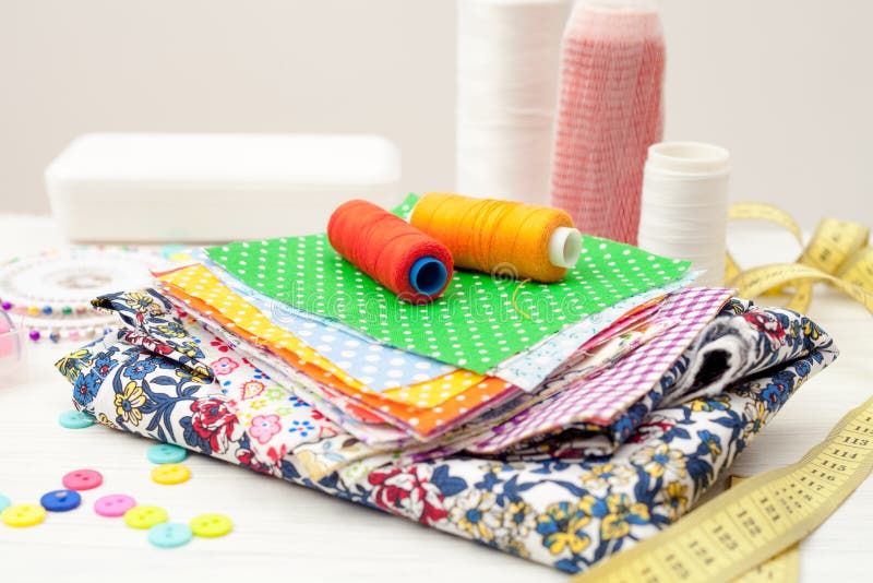 Sewing, Sewing on the Sewing Machine, Sewing Supplies, Colored S Stock