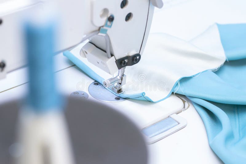 Sewing Studio. Sewing Machine Stock Photo - Image of dress