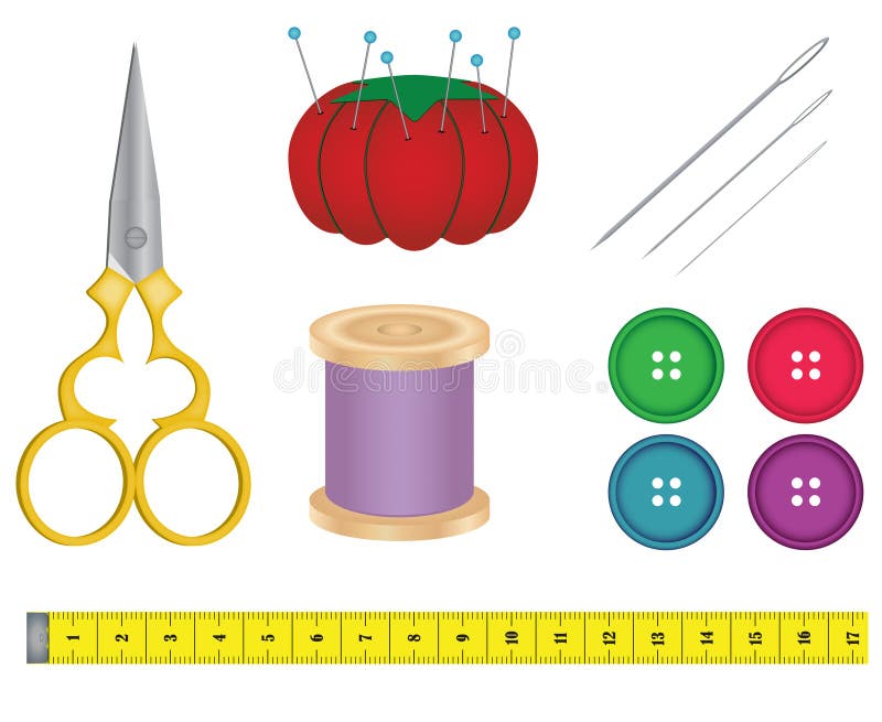 Sewing Supplies stock photo. Illustration of sewing, tailor 28522612