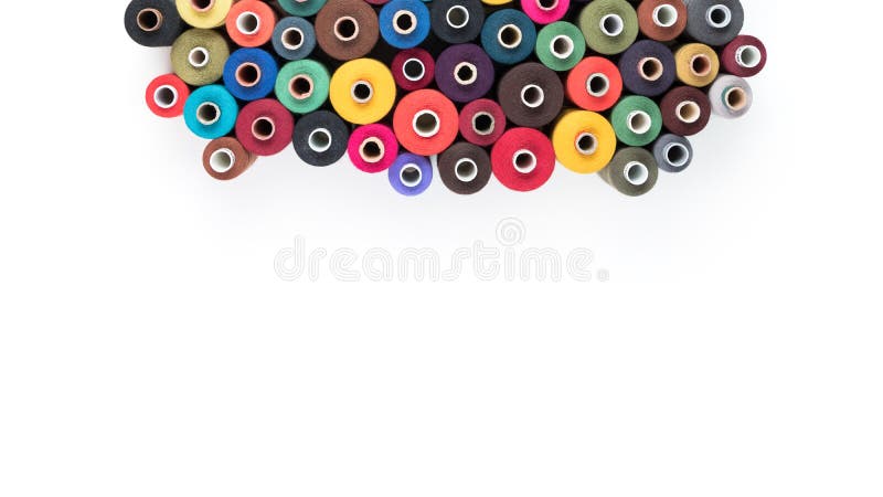 Premium Photo  Black thread for sewing on a white isold background. free  space for text. hobby tools