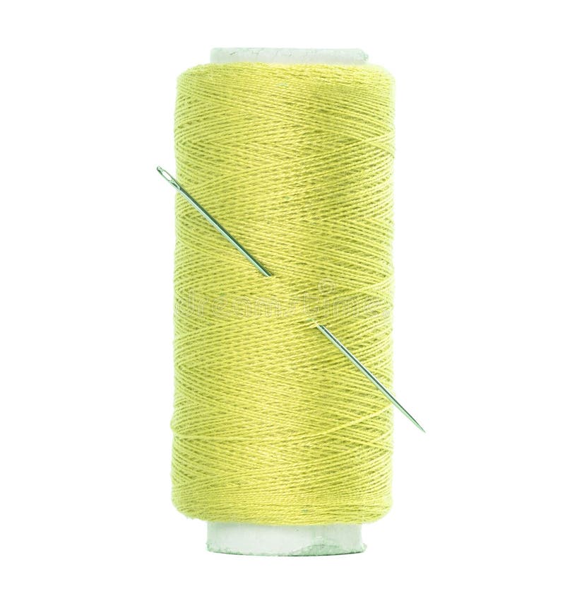 Sewing thread with needle stock image. Image of clothing 146205783