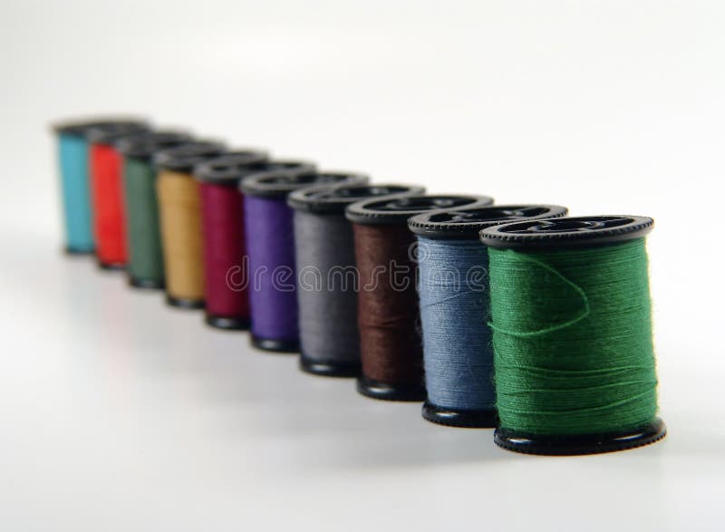 Download Sewing Thread Spools stock image. Image of fabric, string - 8303