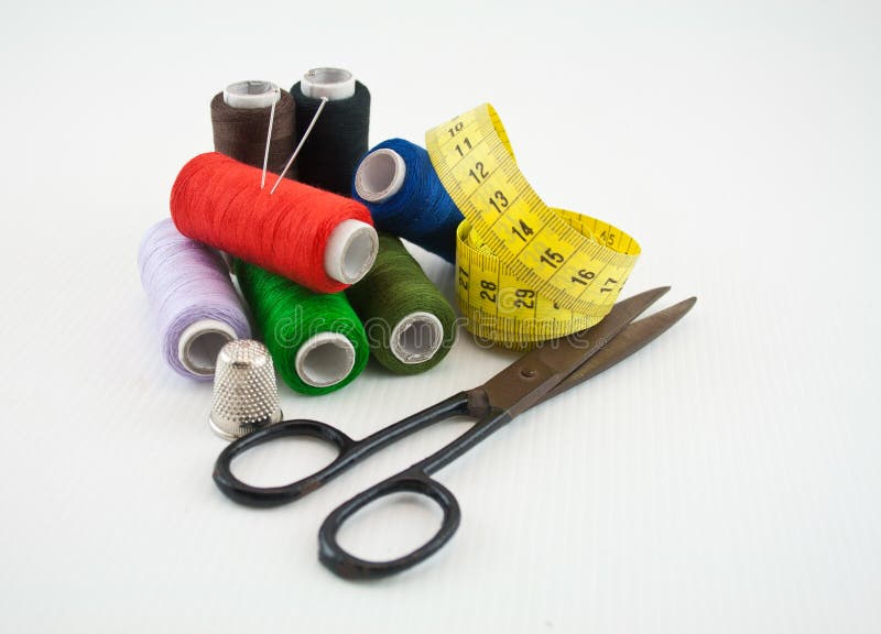 Sewing tools 33 stock image. Image of cutter, cloth, feet - 14772519