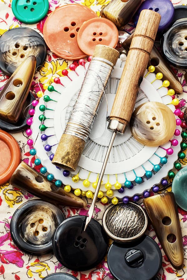 Sewing tools stock photo. Image of industry, filament 41878826