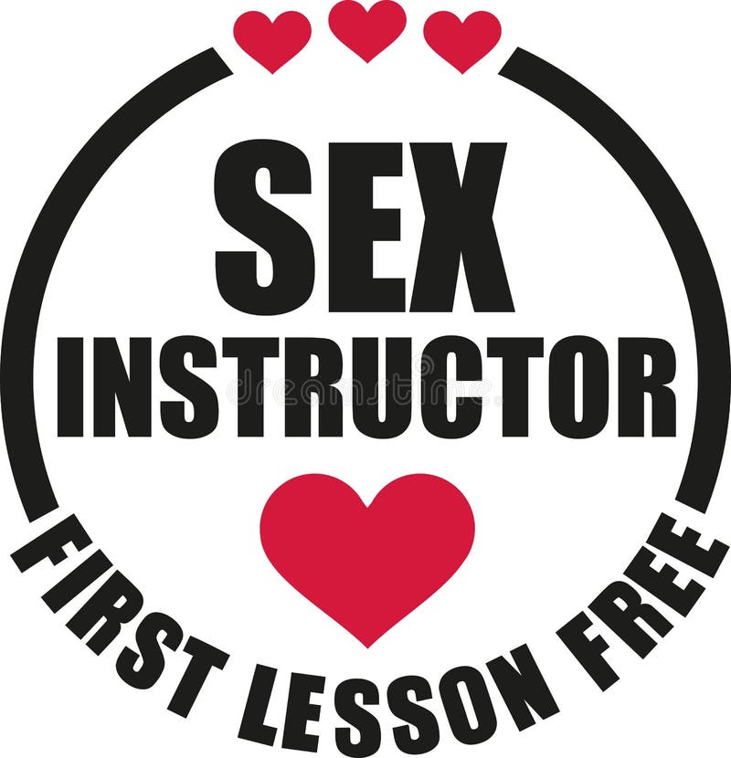 Sex Instructor First Lesson Free Button Stock Vector Illustration Of Love Logo 107191079 