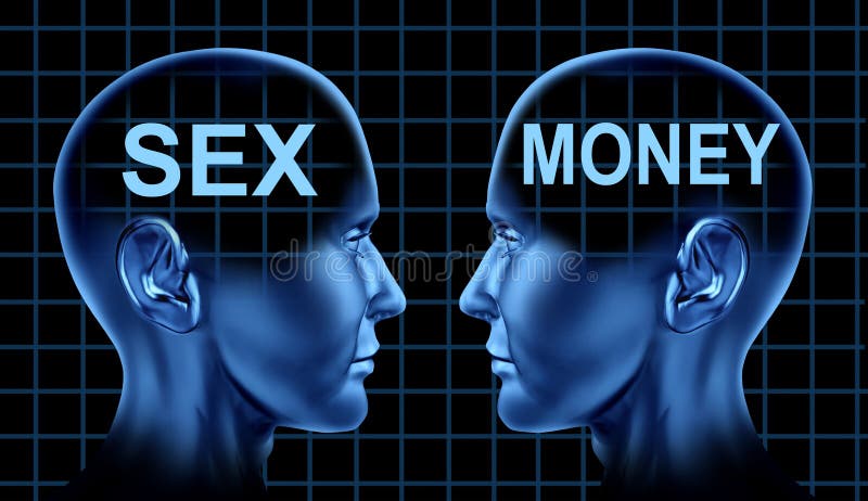 Sex and money symbol stock illustration