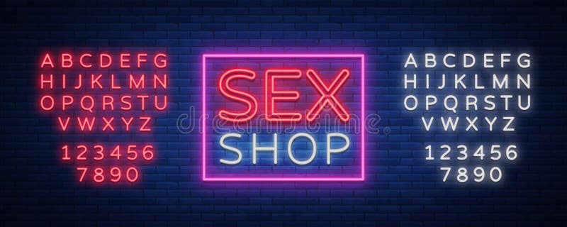 Sex Pattern Logo Xxx Concept For Adults In Neon Style Neon Sign