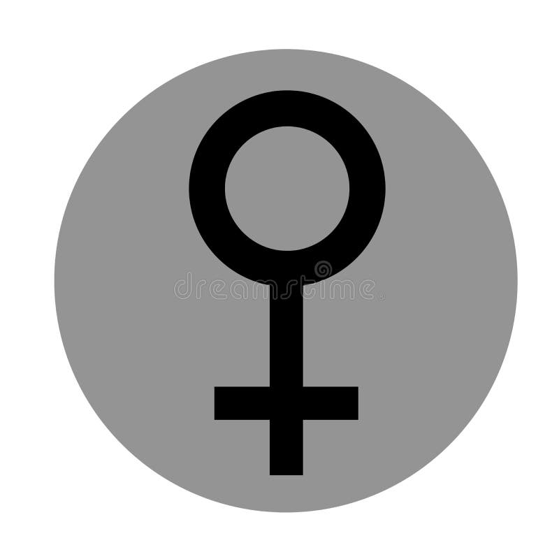 Sex Symbol Gender Woman Flat Symbol Black Female Abstract Symbol In 