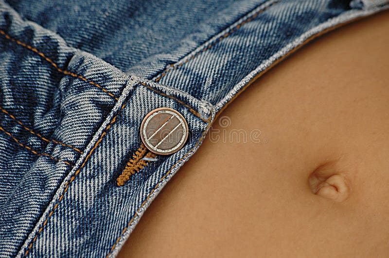 Sexig bukjeans royaltyfria foton