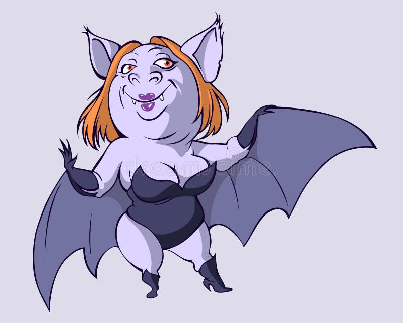 Bat woman stock illustration