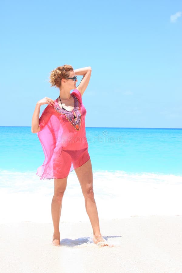 Bikini model stock image. Image of raised, bikini, seascape 15694695