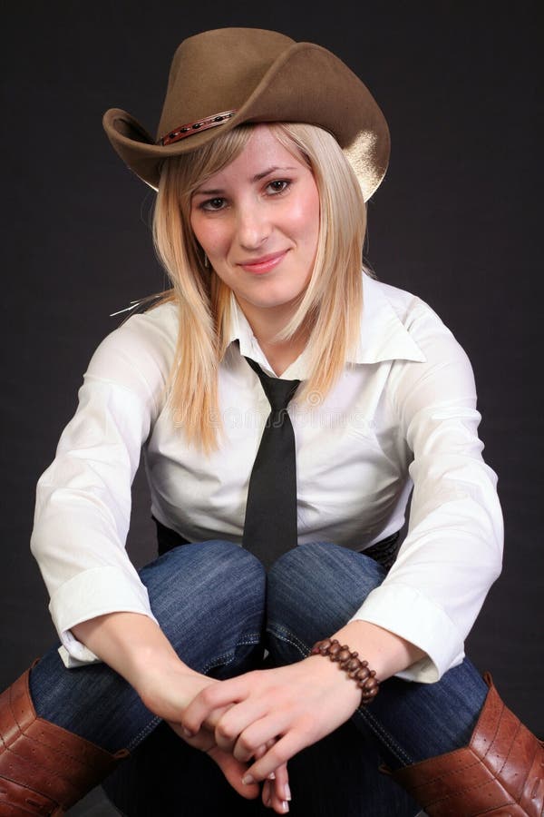 Blonde cowgirl