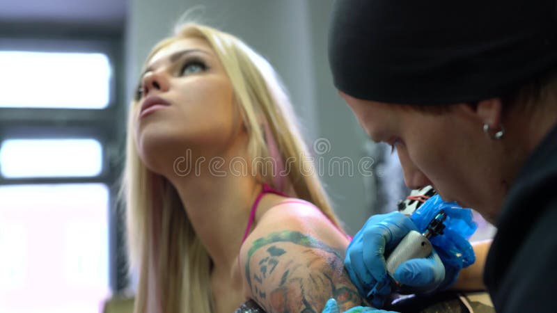 Sexy Sultry Young Woman with a Vampire Tattoo Stock Video Envato Elements