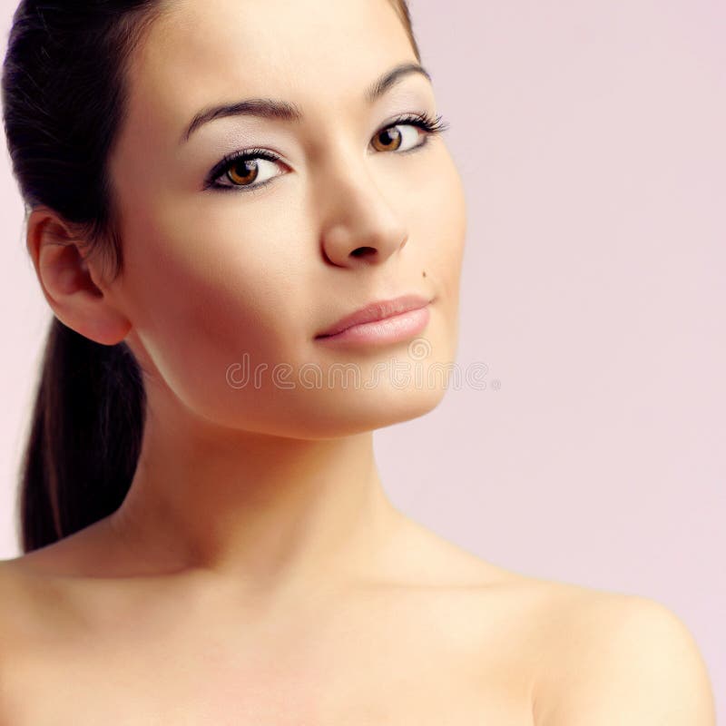 Caucasian young woman royalty free stock photography