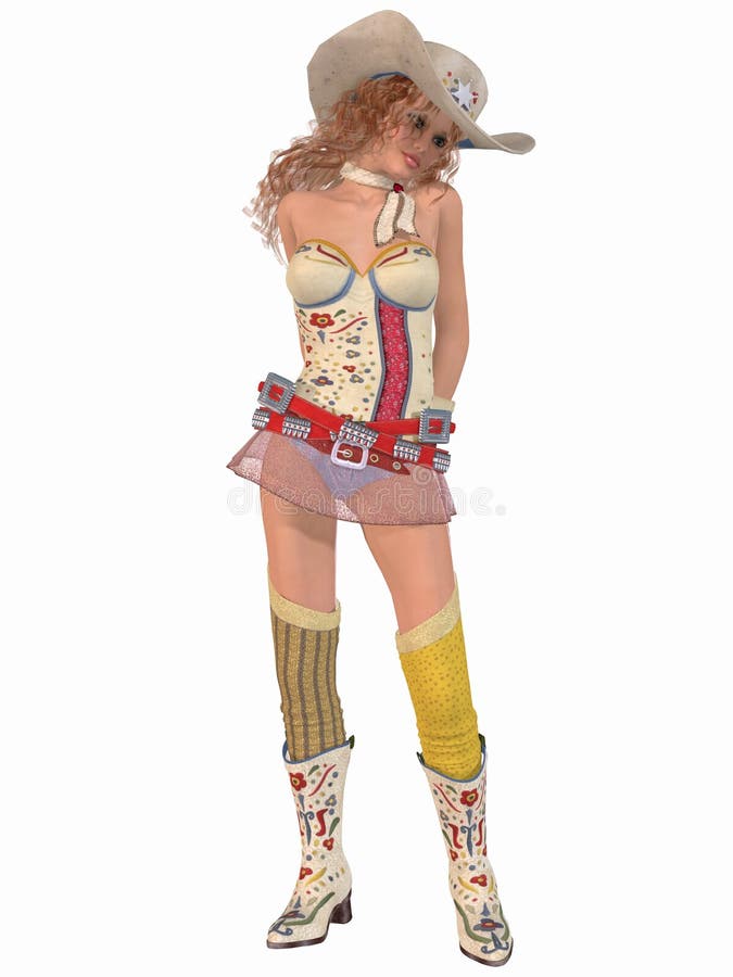 Cowgirl Stock Illustration Illustration Of Beautiful 10014854