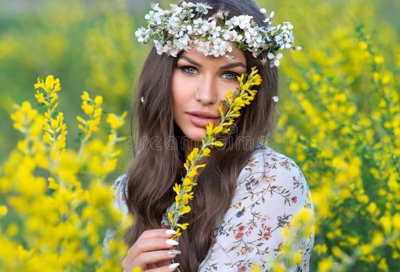 1,569 Sexy Woman Yellow Flowers Stock Photos - Free & Royalty-Free
