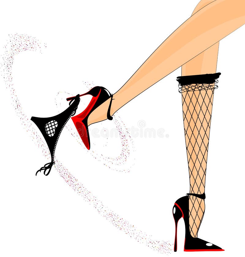 Silhouette Red Underwear stock illustration. Illustration of digital -  3361137