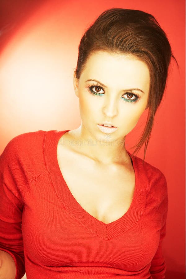 Girl stock image. Image of colorful, attractive, beautiful 4884627