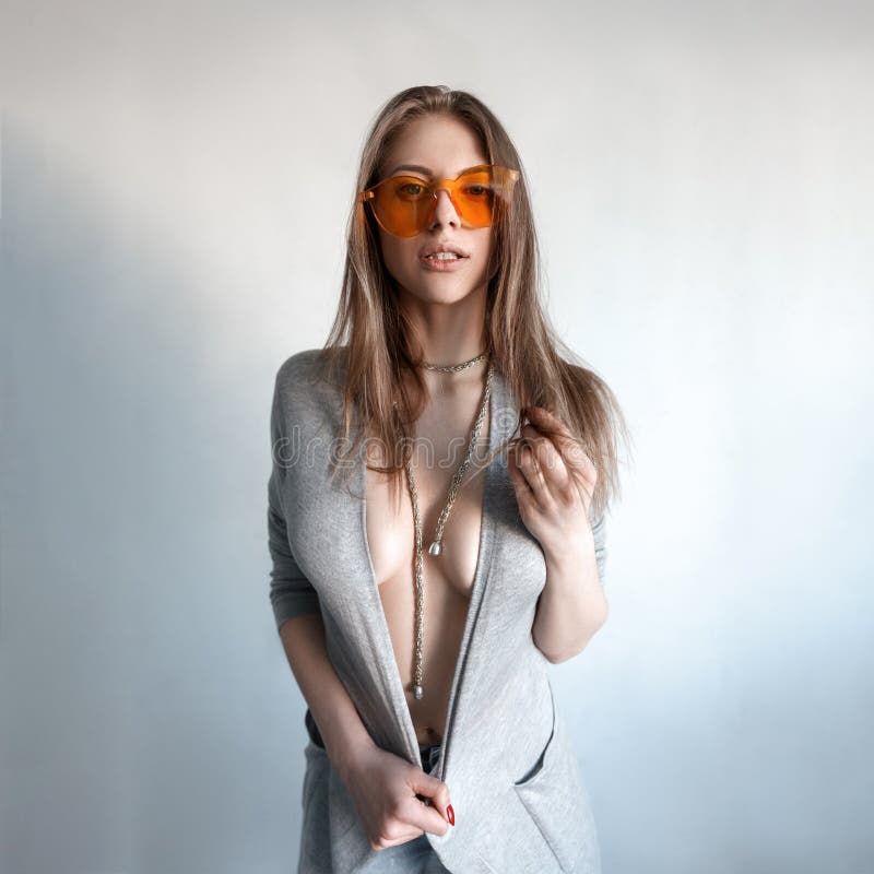 Naked Girl In Glasses