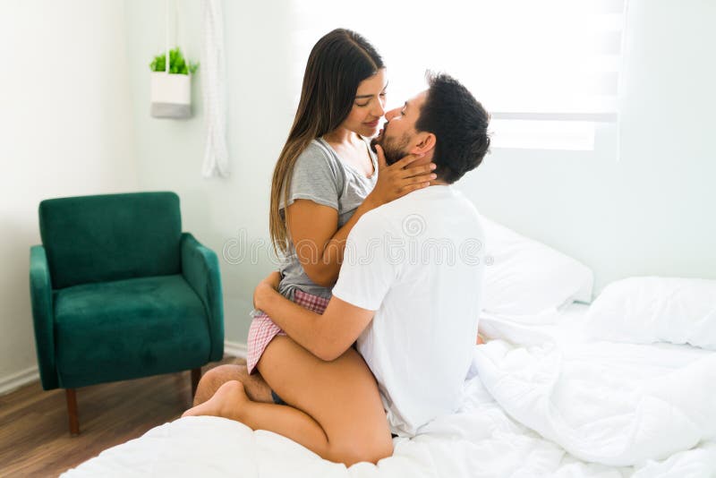 Girlfriend Flirting with Her Boyfriend Stock Image photo picture