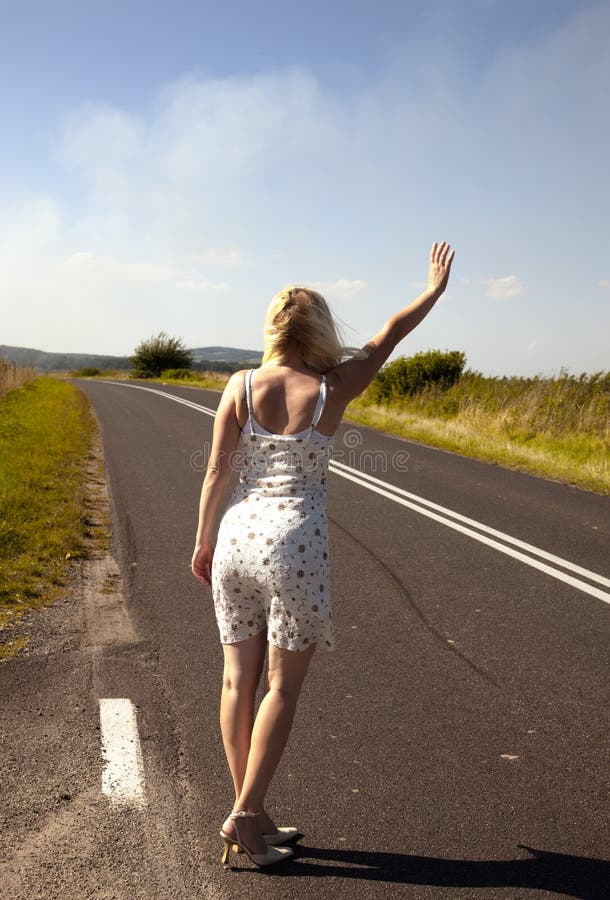 Hitchhiker Stock Image Image Of Glowing Hitchhiker 15782377