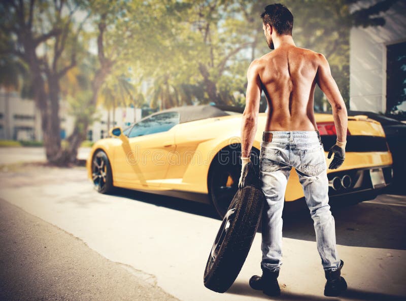 Mechanic stock photo. Image of auto, asphalt, factory 47399886