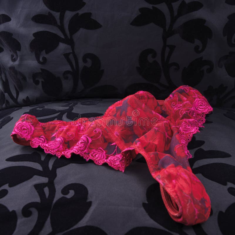Pink Lace Lingerie At A Black Velvet Seat Stock Image Image Of Erotic Fuchsia 1720125 