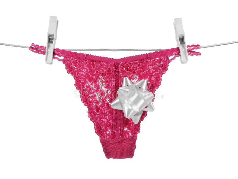 Pink Panties Clipping Paths Stock Image Image Of Clipping Pins 1769805 