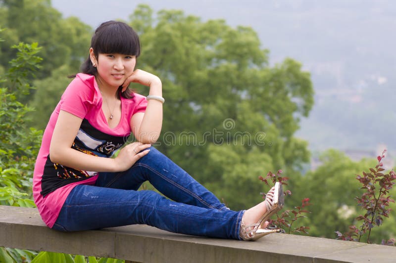 A Pretty Girl Stock Photo Image Of Branch Farming Beautiful