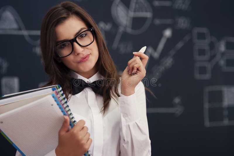 sexy-teacher-woman-notebooks-chalk-