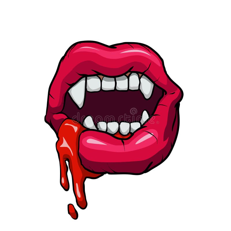 vampire mouth. .vector illustration. vampire mouth. .vector illustration