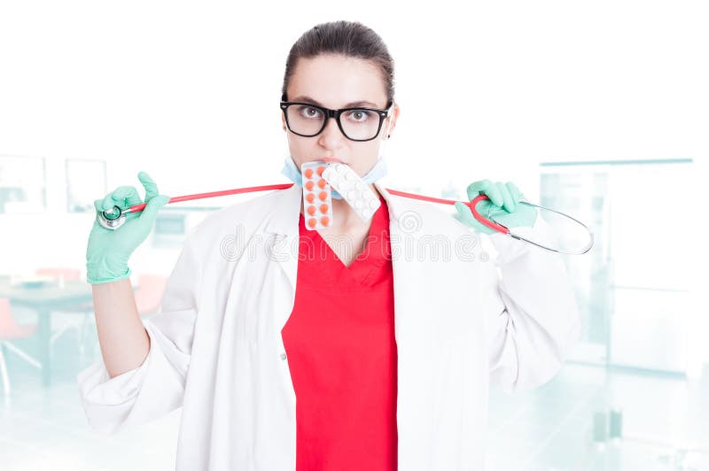 woman doctor with stethoscope stock images woman doctor with stethoscope stock images