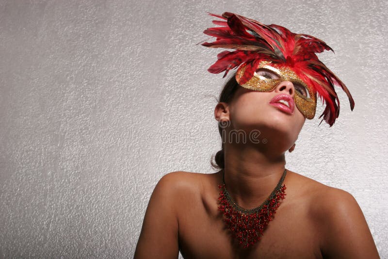 woman in mask