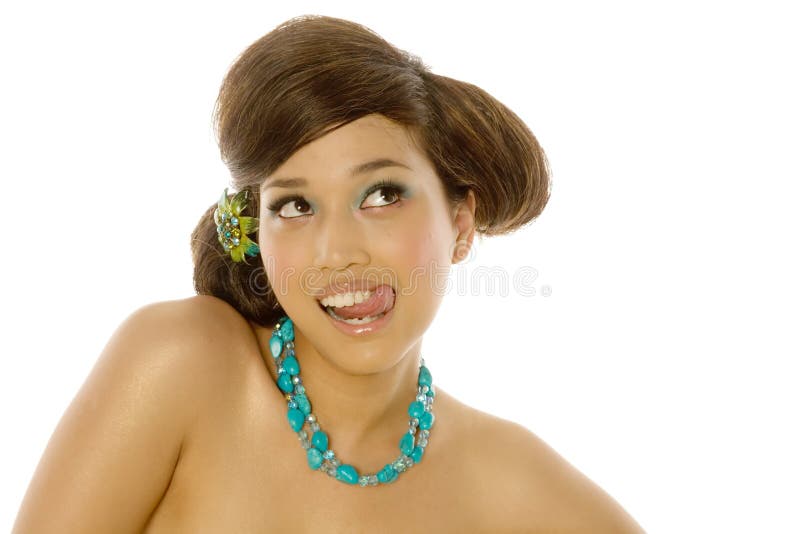 young asian woman royalty free stock photos