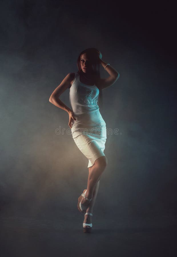young beauty woman in white dress stock photography young beauty woman in white dress stock photography