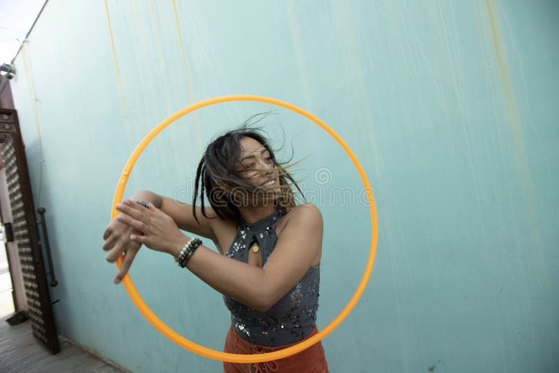 Woman Hooping