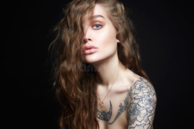 Sexy Blonde Tattoo Models