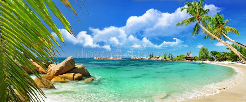 Tropical paradise - Seychelles island , Praslin. Seychelles stock images, royalty-free photos and pictures
