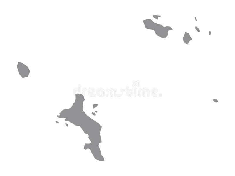 Seychelles Map - State of the Republic of Seychelles Stock Illustration ...