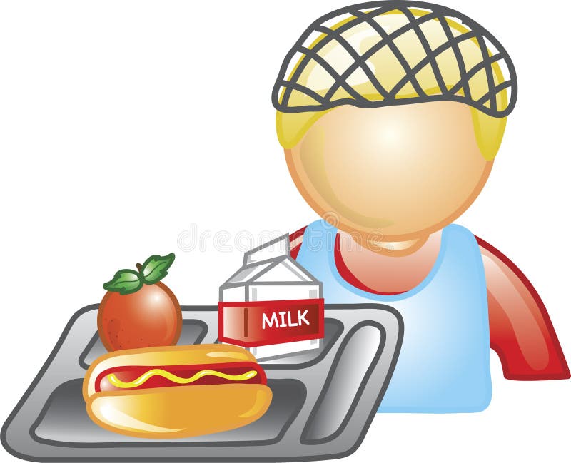 Señora icono del almuerzo stock de ilustración Señora icono del almuerzo stock de ilustración