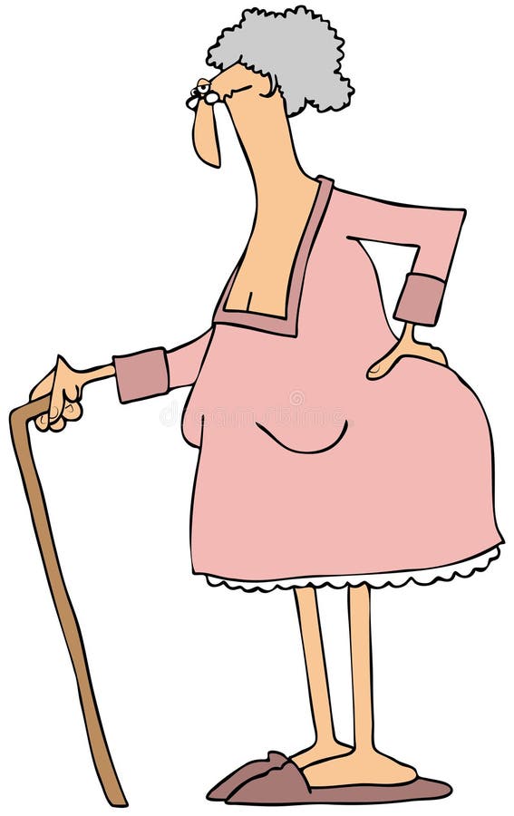 Viejo Hombre Con Un Bastón 2