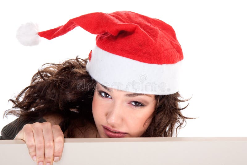 Señora Santa que viene pronto fotografía de archivo Señora Santa que viene pronto fotografía de archivo