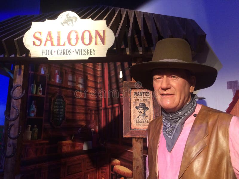 Señora Tussauds John Wayne fotos de archivo Señora Tussauds John Wayne fotos de archivo