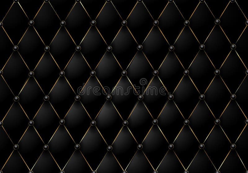Black padding seamless texture Stock Illustration