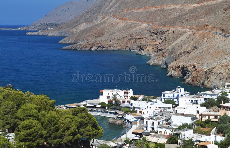 Sfakia village at Crete island, Greece