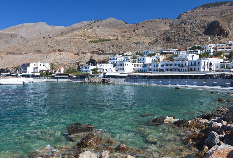 Sfakia village at Crete island in Greece
