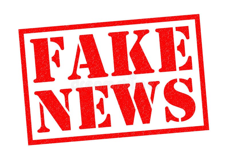 FAKE NEWS red Rubber Stamp over a white background. FAKE NEWS red Rubber Stamp over a white background.