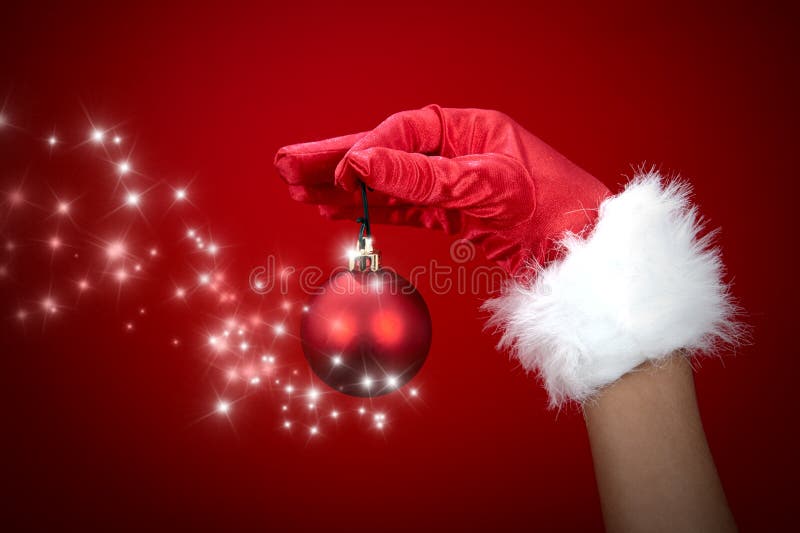 Sfera magica di natale fotografia stock libera da diritti Sfera magica di natale fotografia stock libera da diritti